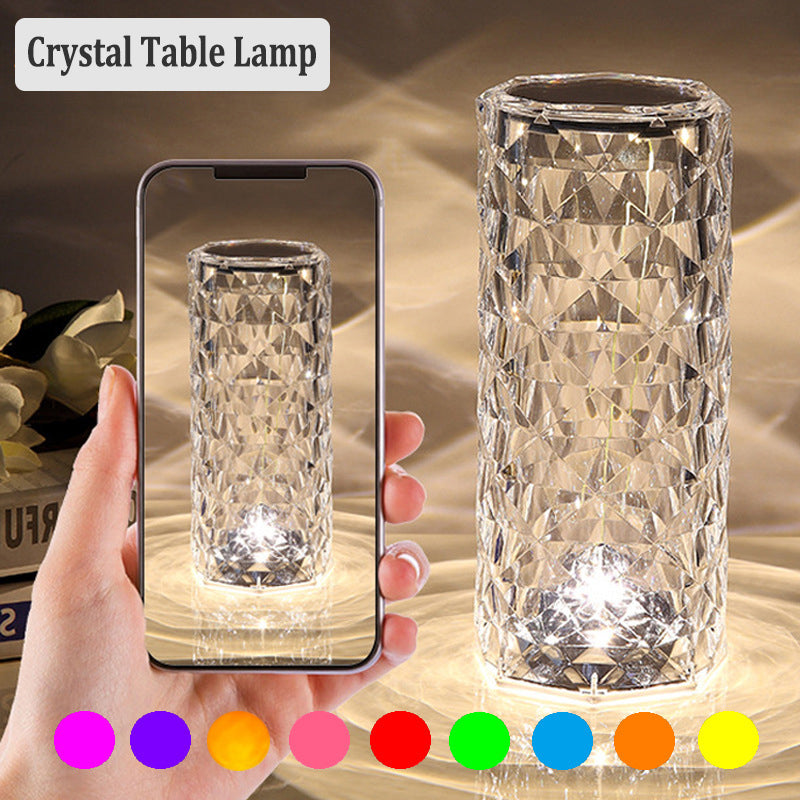 Illuminating LED Crystal Table Lamp