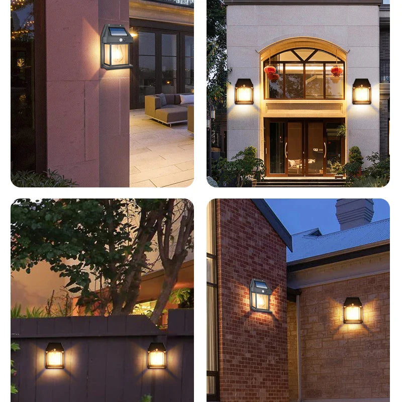 Wall Mounted Solar Light with Motion Sensor