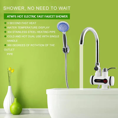 Electric Water Heating Digital Faucet Mixer - Winter's Choice