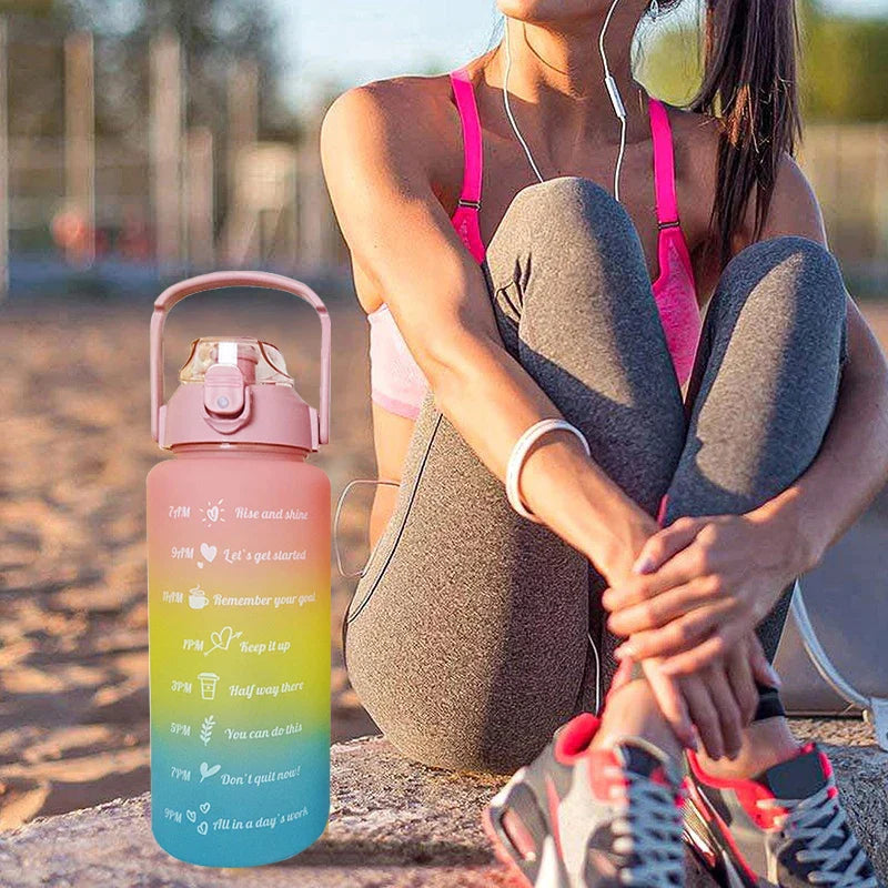 3 pc Motivational Water Bottle