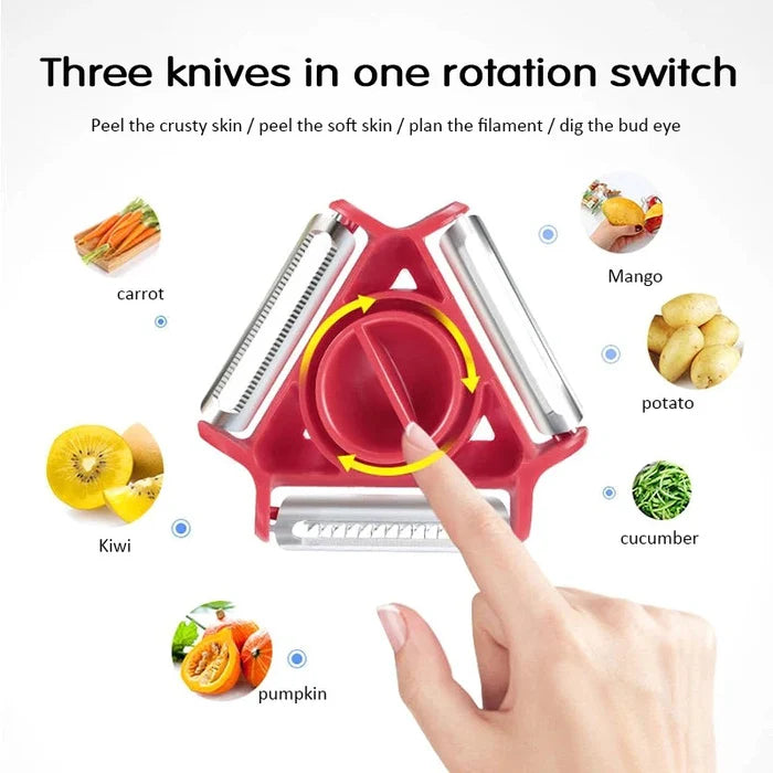 1PC 3 in 1 Magic Trio Peeler